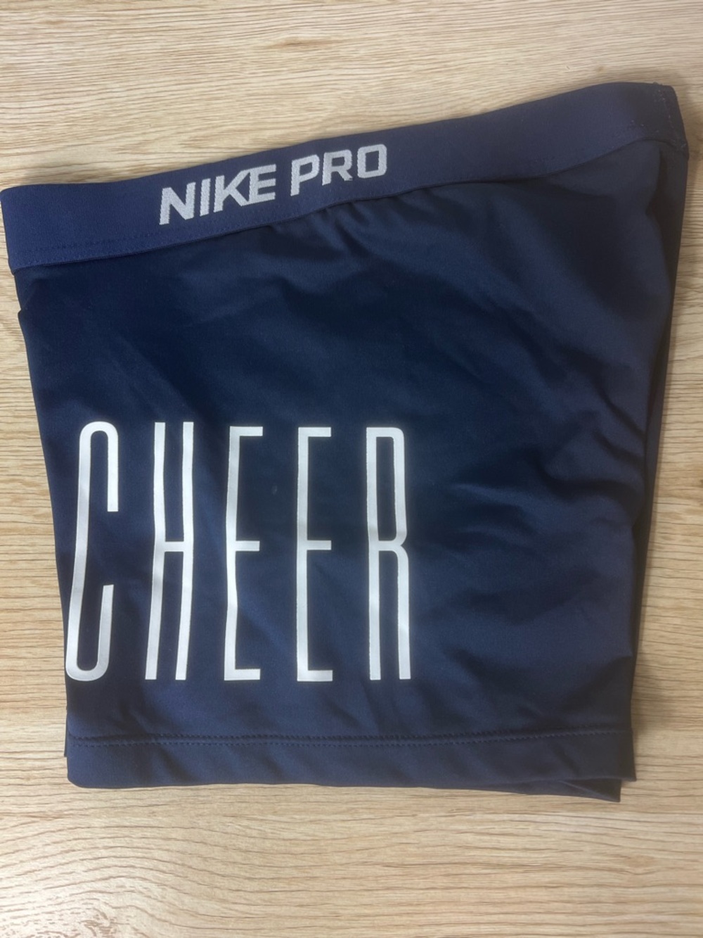 Nike Navy Blue 'CHEER' Compression Shorts
